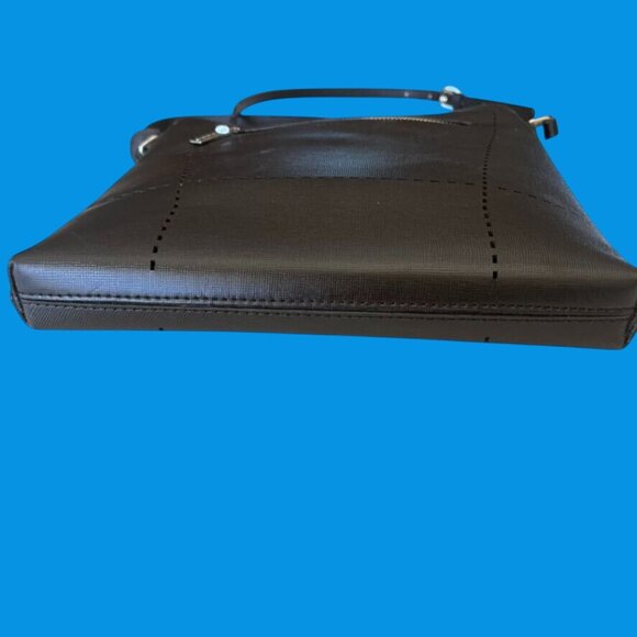 Charles Jourdan Black Cross-Body Bag Adjustable Strap & Zipper Pocket Versatile - Picture 4 of 9